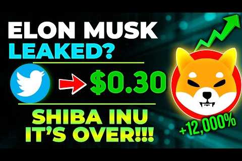 SHIBA INU COIN NEWS TODAY – ELON MUSK REVEALS WHY SHIB IS CRASHING – PRICE PREDICTION..