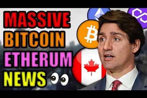 Canada Freezes Bank Accounts! Bitcoin News! Ethereum Users EXPLODING! Bank Moves into DECENTRALAND.