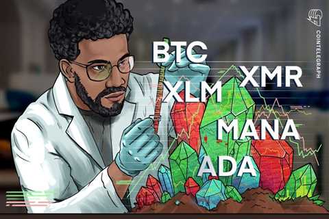 Top 5 cryptocurrencies to watch this week: BTC, ADA, XLM, XMR, MANA