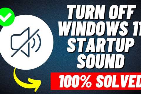 How to Turn Off Windows 11 Startup Sound | Disable Windows 11 Startup Sound [Tutorial] - Shiba Inu..