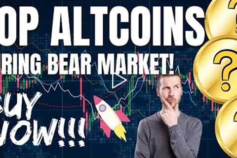 Crypto Altcoins To Watch DURING THE BEAR MARKET! - Top Altcoin Gems