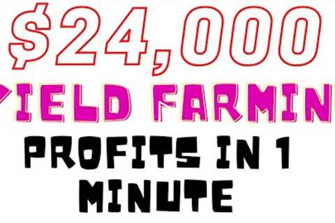 Yield Farming Profits From $4000 to $24,000 in Seconds