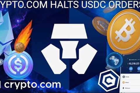 CRYPTO.COM HALTS USDC ORDERS!!! CRONOS CHAIN LIQUID STAKING INSANE YIELD! CRYPTO NEWS 2023 BTC ETH