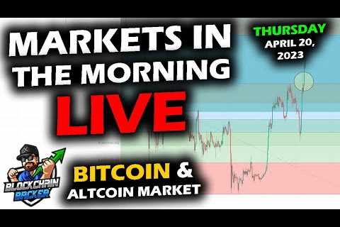 MARKETS in the MORNING, 4/20/2023, BITCOIN and ALTCOIN Market Stabilize, Stocks Down, Gold Up