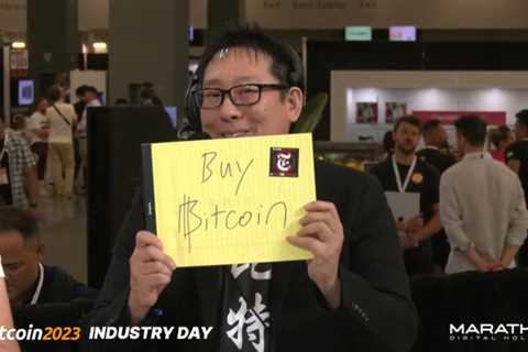 Samson Mow saving the day at the Bitcoin 2023 conference