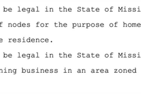 Mississippi, Missouri Lawmakers Introduce Bills To Protect The Rights To Mine Bitcoin And Run A Node