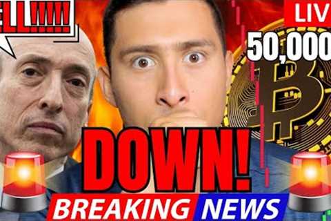 BITCOIN FLASH CRASH LIVE!🔴CRYPTO DOWN BREAKING NEWS